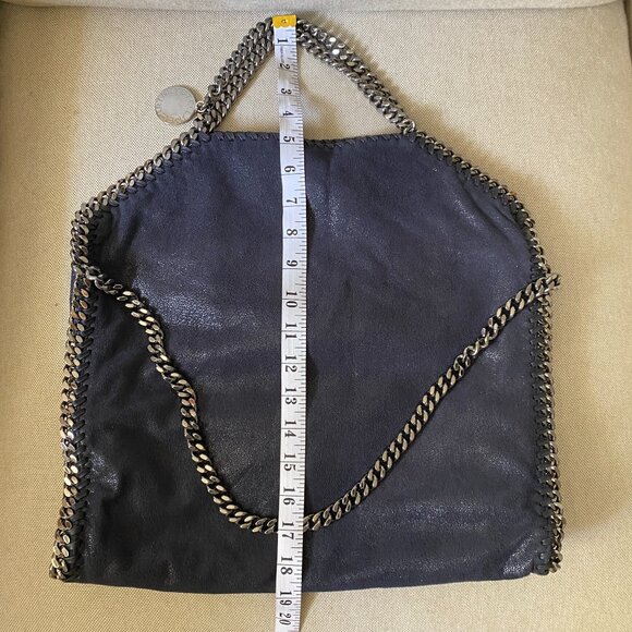 Stella Mccartney Falabella Fold-Over Tote Bag in Black - Picture 6 of 11